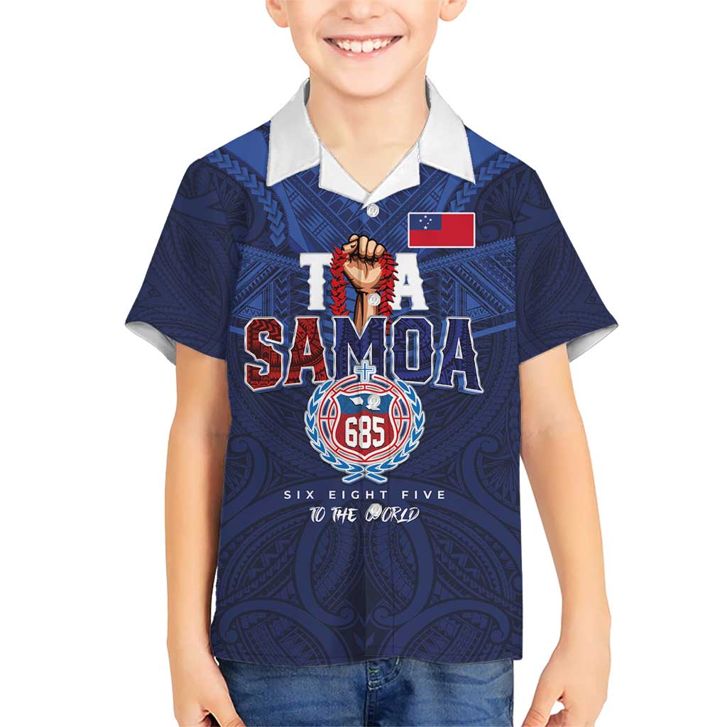 Custom Rugby Toa Samoa Hawaiian Shirt Champions Six Eight Five - Polynesian Pride