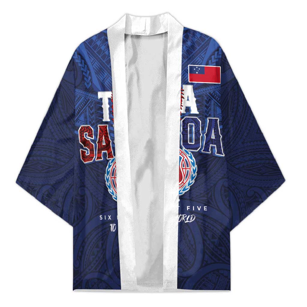 Custom Rugby Toa Samoa Kimono Champions Six Eight Five - Polynesian Pride