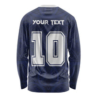 Custom Rugby Toa Samoa Long Sleeve Shirt Champions Six Eight Five - Polynesian Pride