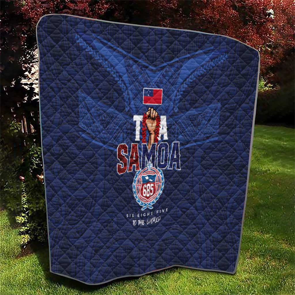 Rugby Toa Samoa Quilt Champions Six Eight Five - Polynesian Pride