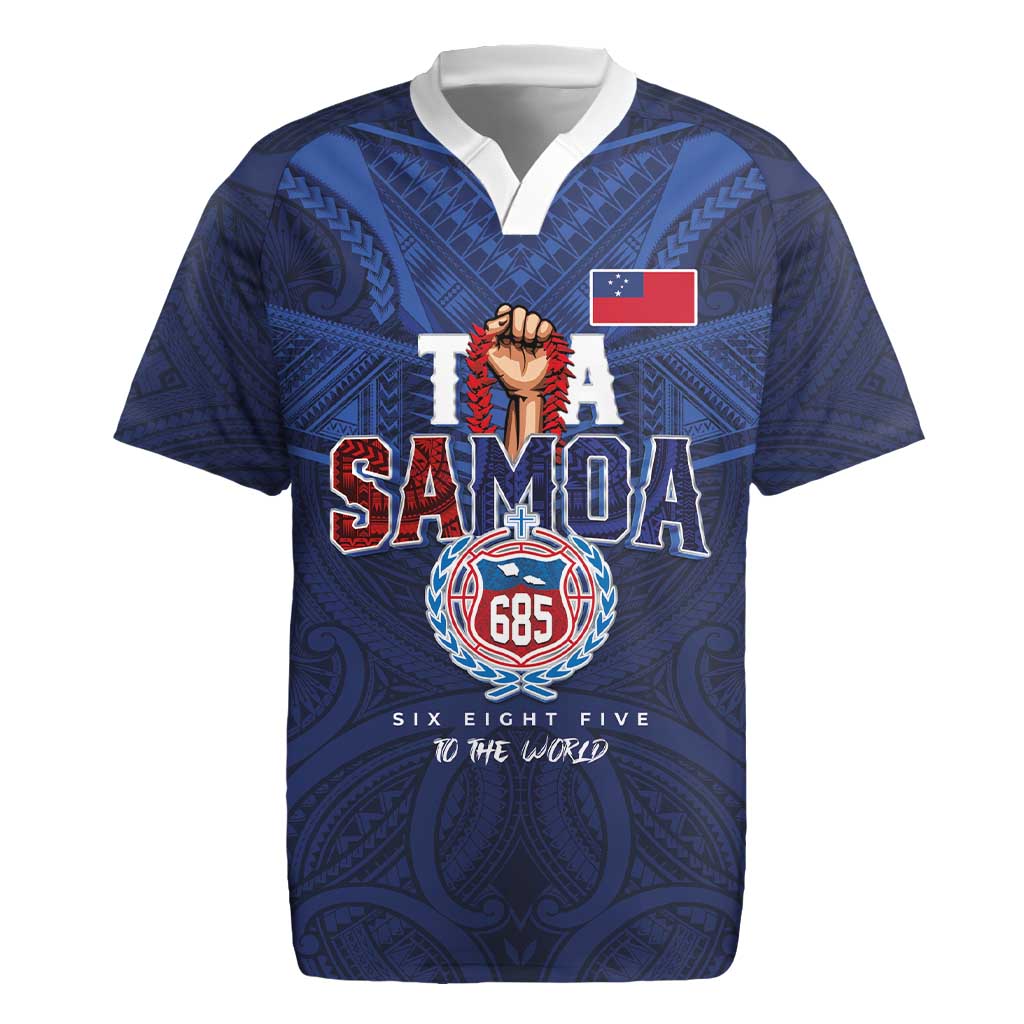 Custom Rugby Toa Samoa Rugby Jersey Champions Six Eight Five - Polynesian Pride