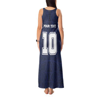Custom Rugby Toa Samoa Tank Maxi Dress Champions Six Eight Five - Polynesian Pride