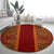 Hawaii Style Hibiscus and Tribal Element Fabric Patchwork Round Carpet LT03 - Polynesian Pride