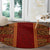 Hawaii Style Hibiscus and Tribal Element Fabric Patchwork Round Carpet LT03 - Polynesian Pride