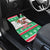 Hawaii Mele Kalikimaka Car Mats Aloha Santa and Palm Tree Mix Kakau Pattern LT03 - Polynesian Pride