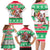 Hawaii Mele Kalikimaka Family Matching Long Sleeve Bodycon Dress and Hawaiian Shirt Aloha Santa and Palm Tree Mix Kakau Pattern LT03 - Polynesian Pride