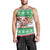 Hawaii Mele Kalikimaka Men Tank Top Aloha Santa and Palm Tree Mix Kakau Pattern LT03 - Polynesian Pride