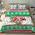 Custom Hawaii Mele Kalikimaka Bedding Set Aloha Santa and Palm Tree Mix Kakau Pattern LT03 - Polynesian Pride