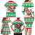 Custom Hawaii Mele Kalikimaka Family Matching Long Sleeve Bodycon Dress and Hawaiian Shirt Aloha Santa and Palm Tree Mix Kakau Pattern LT03 - Polynesian Pride