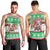 Custom Hawaii Mele Kalikimaka Men Tank Top Aloha Santa and Palm Tree Mix Kakau Pattern LT03 - Polynesian Pride