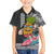 Hawaii Pineapple Surfing With Kakau Tribal Family Matching Puletasi Dress and Hawaiian Shirt LT03 Son's Shirt Brown - Polynesian Pride