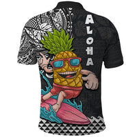Hawaii Pineapple Surfing With Kakau Tribal Polo Shirt LT03 - Polynesian Pride