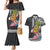 Hawaii Pineapple Surfing Kakau Tribal Personalised Couples Matching Mermaid Dress and Hawaiian Shirt LT03 Brown - Polynesian Pride