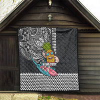 Hawaii Pineapple Surfing Kakau Tribal Personalised Quilt LT03 - Polynesian Pride
