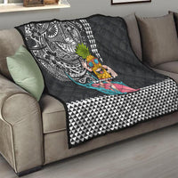 Hawaii Pineapple Surfing Kakau Tribal Personalised Quilt LT03 - Polynesian Pride