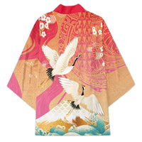 Hawaiian and Japanese Culture Together Kimono Kakau Art Tattoo with Cranes and Sakura Spring Vibe - Polynesian Pride