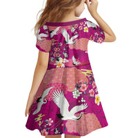 Hawaiian and Japanese Culture Together Family Matching Puletasi and Hawaiian Shirt Pink Ohia Lehua Plumeria and Sakura Blooming - Polynesian Pride
