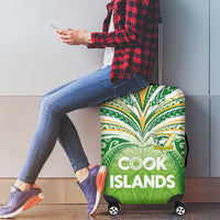 Cook Islands Rugby League Luggage Cover Tatau Tribal Motifs-Light Green Color - Polynesian Pride