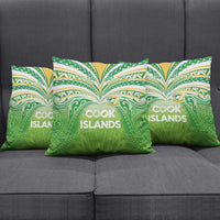 Cook Islands Rugby League Pillow Cover Tatau Tribal Motifs-Light Green Color - Polynesian Pride