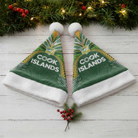 Cook Islands Rugby League Christmas Santa Hat Tatau Tribal Motifs-Dark Green Color - Polynesian Pride