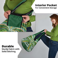Cook Islands Rugby League Grocery Bag Tatau Tribal Motifs-Dark Green Color - Polynesian Pride