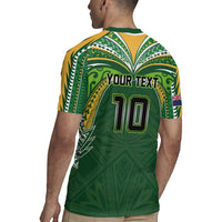 Custom Cook Islands Rugby League Rugby Jersey Tatau Tribal Motifs-Dark Green Color - Polynesian Pride
