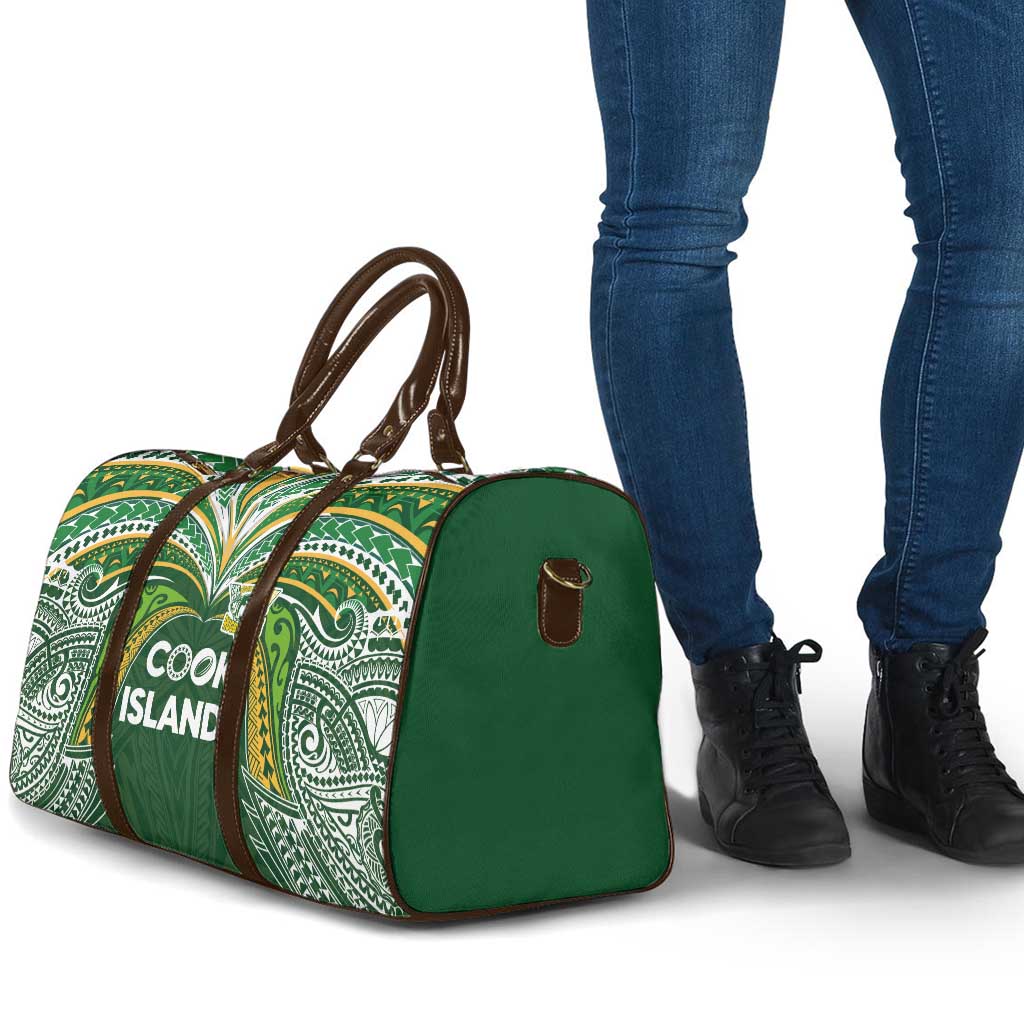Cook Islands Rugby League Travel Bag Tatau Tribal Motifs-Dark Green Color - Polynesian Pride