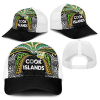 Cook Islands Rugby League Baseball Net Cap Tatau Tribal Motifs-Black Color - Polynesian Pride