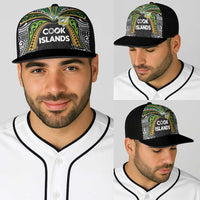 Cook Islands Rugby League Baseball Net Cap Tatau Tribal Motifs-Black Color - Polynesian Pride