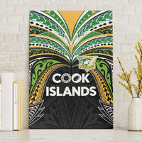 Cook Islands Rugby League Canvas Wall Art Tatau Tribal Motifs-Black Color - Polynesian Pride