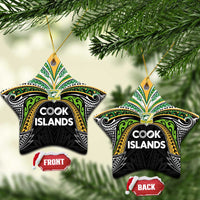 Cook Islands Rugby League Ceramic Ornament Tatau Tribal Motifs-Black Color - Polynesian Pride