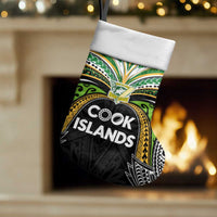Cook Islands Rugby League Christmas Stocking Tatau Tribal Motifs-Black Color - Polynesian Pride