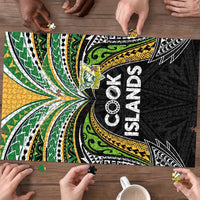 Cook Islands Rugby League Puzzle Tatau Tribal Motifs-Black Color - Polynesian Pride