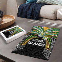 Cook Islands Rugby League Puzzle Tatau Tribal Motifs-Black Color - Polynesian Pride