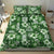 Hawaiian Quilt Pattern Bedding Set Hibiscus and Tribal Element Vintage Green Vibe LT03 - Polynesian Pride