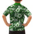 Hawaiian Quilt Pattern Family Matching Short Sleeve Bodycon Dress and Hawaiian Shirt Hibiscus and Tribal Element Vintage Green Vibe LT03 - Polynesian Pride