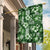 Hawaiian Quilt Pattern Garden Flag Hibiscus and Tribal Element Vintage Green Vibe LT03 House Flag Green - Polynesian Pride