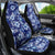 Hawaiian Quilt Pattern Car Seat Cover Hibiscus and Tribal Element Vintage Blue Vibe LT03 - Polynesian Pride