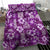 Hawaiian Quilt Pattern Bedding Set Hibiscus and Tribal Element Vintage Purple Vibe LT03 - Polynesian Pride