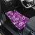 Hawaiian Quilt Pattern Car Mats Hibiscus and Tribal Element Vintage Purple Vibe LT03 - Polynesian Pride