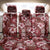 Hawaiian Quilt Pattern Back Car Seat Cover Hibiscus and Tribal Element Vintage Red Vibe LT03