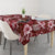 Hawaiian Quilt Pattern Tablecloth Hibiscus and Tribal Element Vintage Red Vibe LT03 - Polynesian Pride