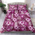 Hawaiian Quilt Pattern Bedding Set Hibiscus and Tribal Element Vintage Pink Vibe LT03 - Polynesian Pride