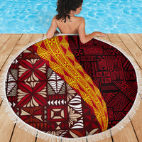 Tonga Feletoa Kupesi Fakatonga Beach Blanket LT03 - Polynesian Pride