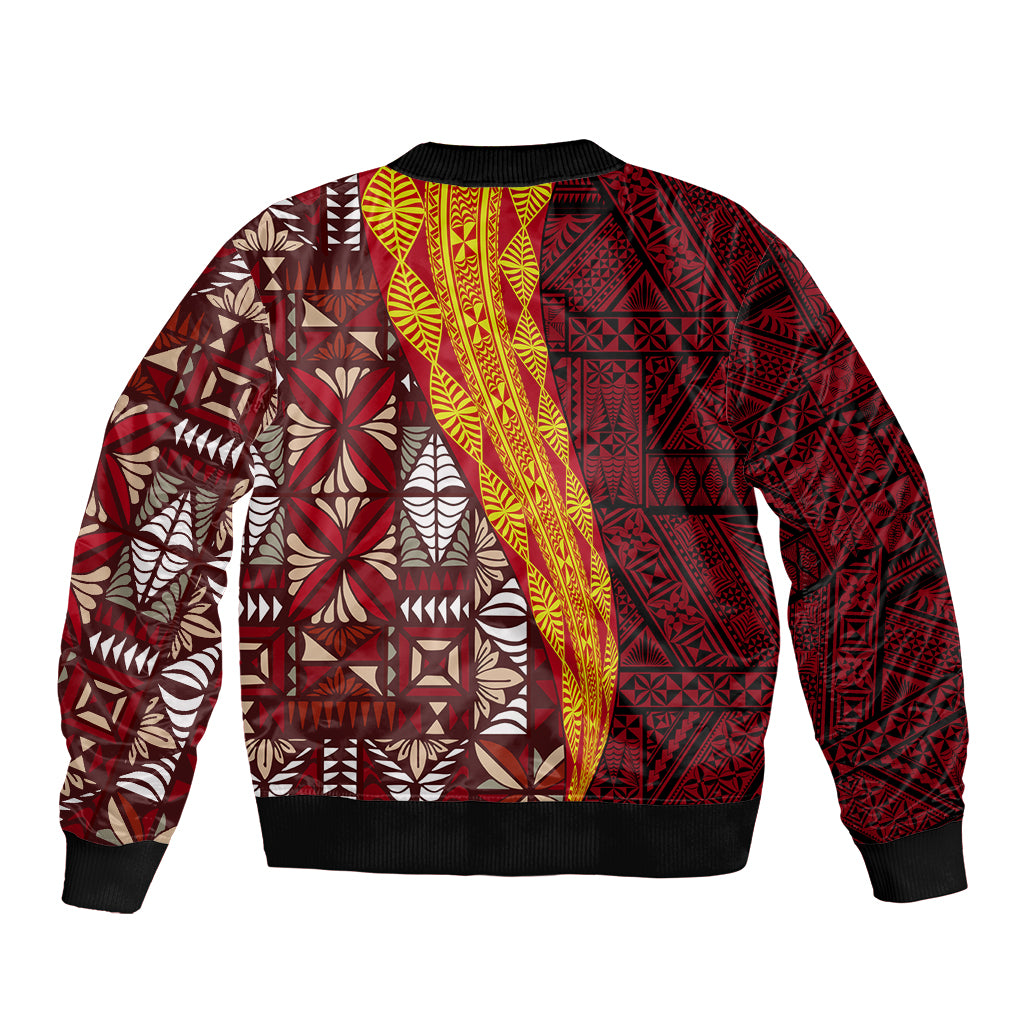 Tonga Feletoa Kupesi Fakatonga Bomber Jacket LT03 - Polynesian Pride