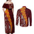 Tonga Feletoa Kupesi Fakatonga Couples Matching Off Shoulder Maxi Dress and Long Sleeve Button Shirt LT03 - Polynesian Pride