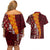 Tonga Feletoa Kupesi Fakatonga Couples Matching Off Shoulder Short Dress and Hawaiian Shirt LT03 - Polynesian Pride