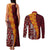 Tonga Feletoa Kupesi Fakatonga Couples Matching Tank Maxi Dress and Long Sleeve Button Shirt LT03 - Polynesian Pride