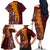 Tonga Feletoa Kupesi Fakatonga Family Matching Off Shoulder Long Sleeve Dress and Hawaiian Shirt LT03 - Polynesian Pride