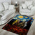 New Zealand and Australia ANZAC Day Area Rug Kiwi Bird and Kangaroo Soldier Starry Night Style LT03 - Polynesian Pride